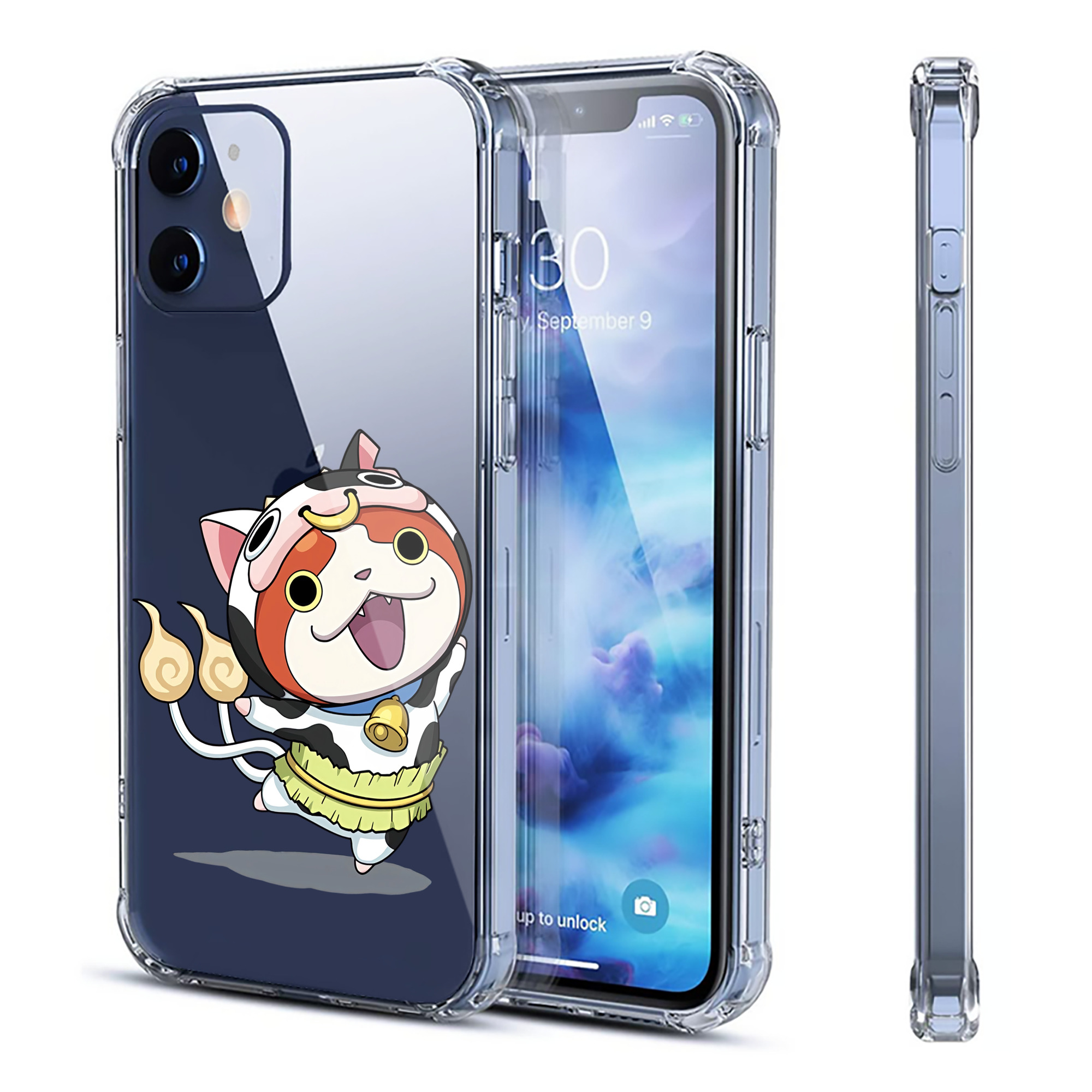 （画像用） 妖怪ウォッチ Yo-kai Watch 【iPhone 12シリーズ対応】透明スマホケース（クリアソフトケース）